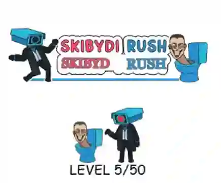 Cluiche Skibydi Rush ar líne