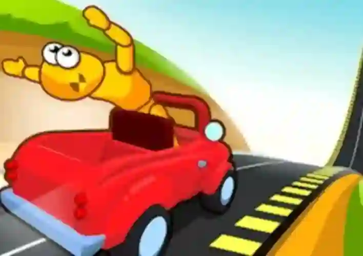 Cluiche Downhill Car Ride Crash Test ar líne