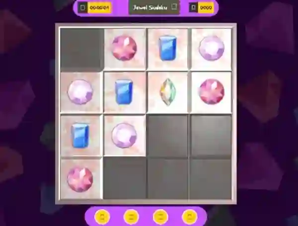 Cluiche 3D Jewel Sudoku ar líne