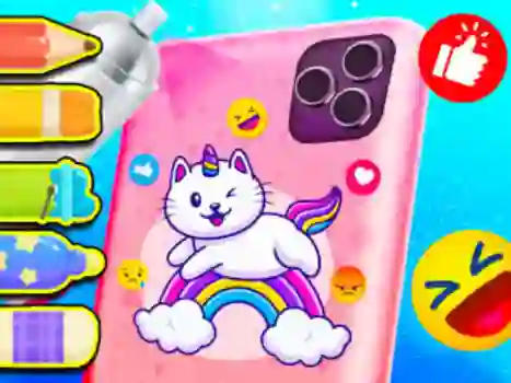 Cluiche Coloring Book: Phone Case ar líne