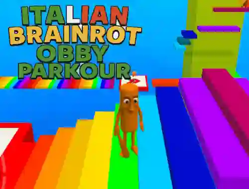 Cluiche Italian Brainrot Obby Parkour ar líne
