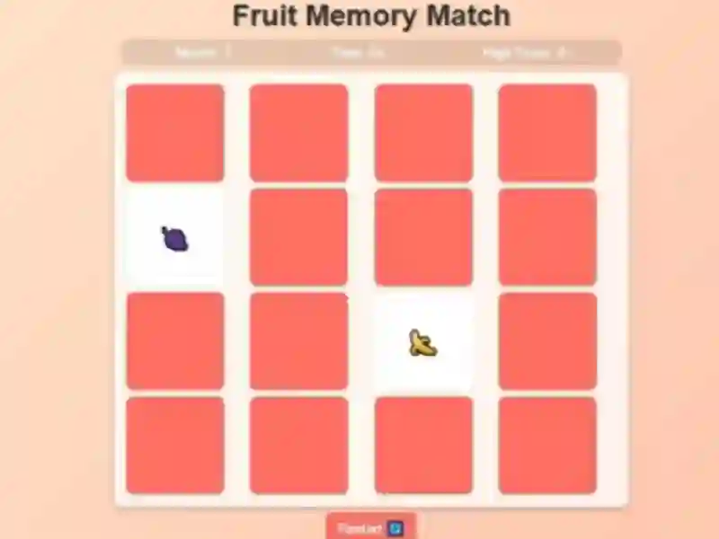 Cluiche Fruit Memory Match ar líne