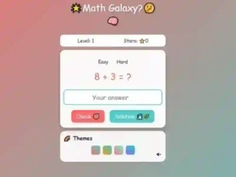 Cluiche Math Galaxy ar líne