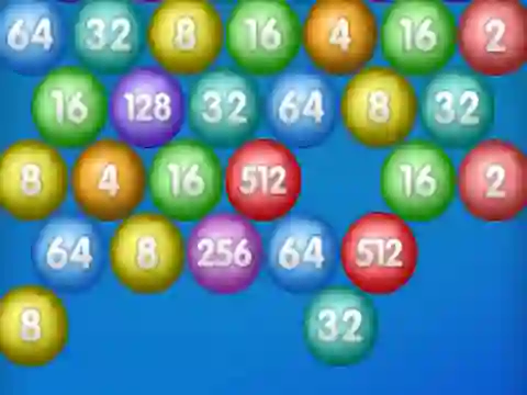 Cluiche Number Bubble Shooter ar líne
