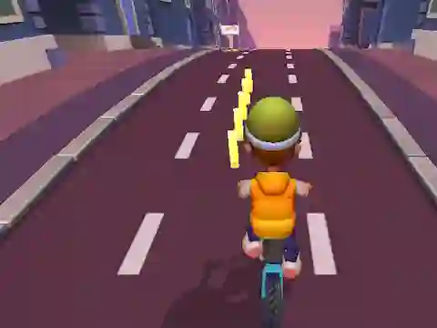 Cluiche Paper Boy Race Running Game ar líne