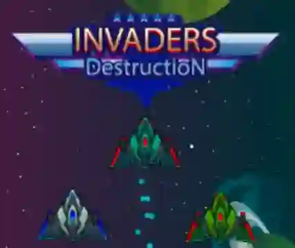 Cluiche Invaders Destruction ar líne