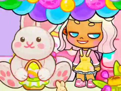 Cluiche Jigsaw Puzzle: Avatar World Easter Party ar líne