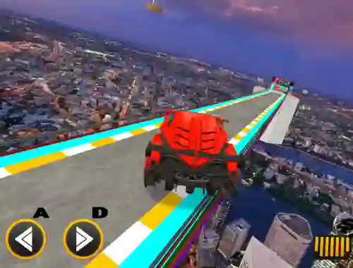 Cluiche Mega Ramps Car Racing Games 3d ar líne