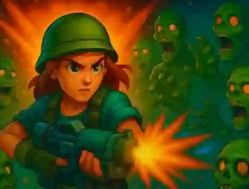 Cluiche Zombie Auto Defense ar líne