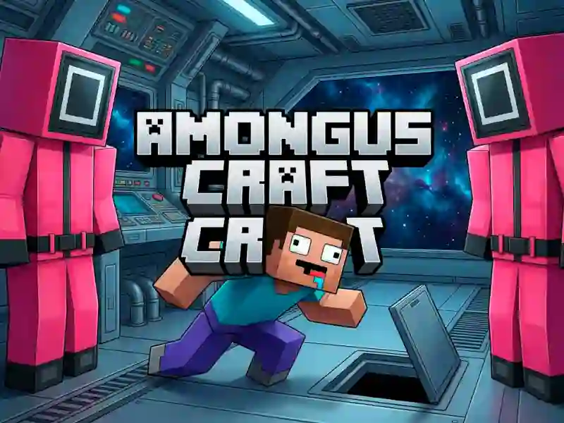 Cluiche AmongusCraft ar líne