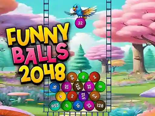 Cluiche Funny Balls 2048 ar líne
