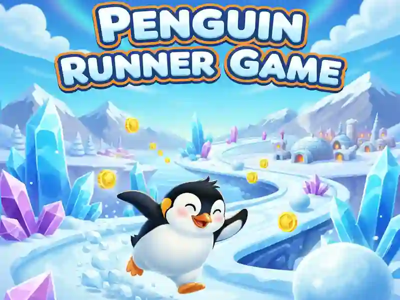 Cluiche Penguin Runner Game ar líne