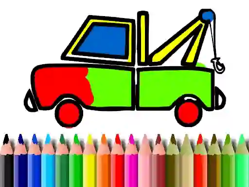 Cluiche Back To School: Truck Coloring ar líne