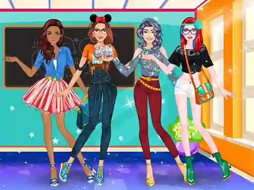 Cluiche High School Dress Up For Girls ar líne