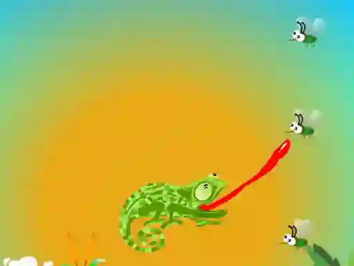 Cluiche Chameleon Want Eat ar líne