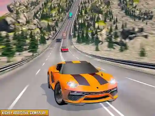 Cluiche Highway GT Speed Car Racer ar líne