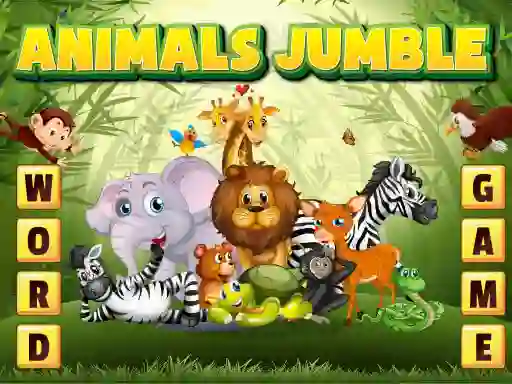 Cluiche Animals Jumble ar líne