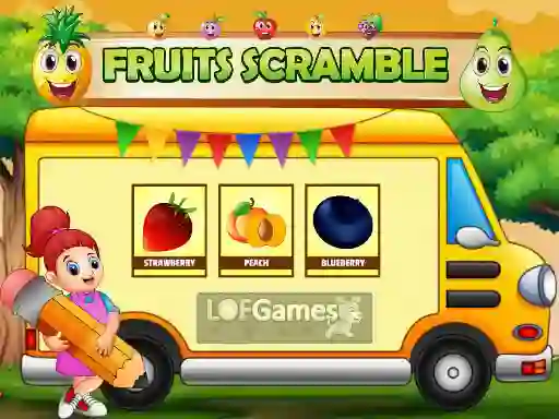 Cluiche Fruits Scramble ar líne