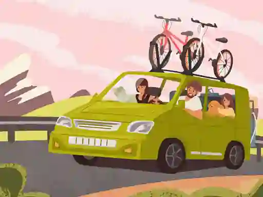 Cluiche Family Travelling Jigsaw ar líne