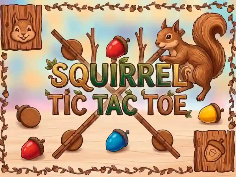 Cluiche Squirrel Tic Tac Toe ar líne