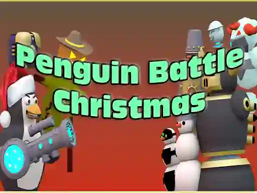 Cluiche Penguin Battle Christmas ar líne