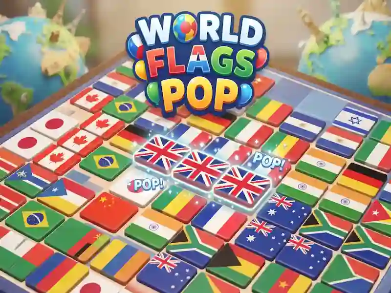 Cluiche World Flags Pop ar líne