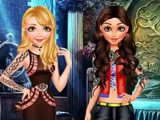 Cluiche Princess Bad Girls Makeover ar líne