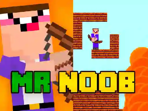 Cluiche Mr Noob vs Zombies ar líne