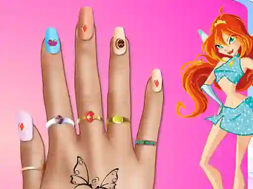 Cluiche Winx Nail Makeover ar líne