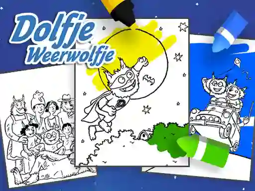 Cluiche Coloring Alfie The Werewolf ar líne