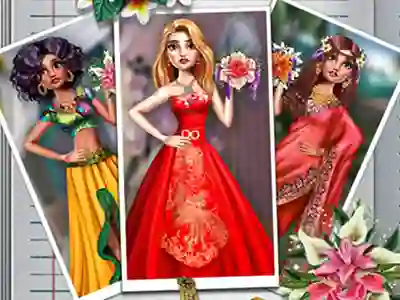 Cluiche Exotic Wedding Looks ar líne