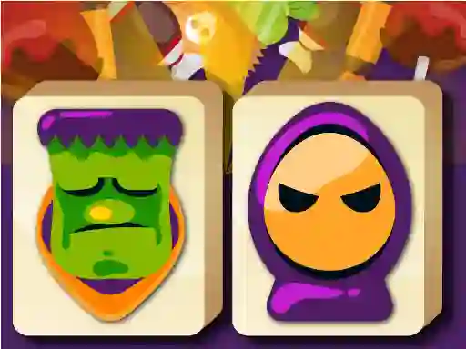 Cluiche Mahjong Halloween ar líne