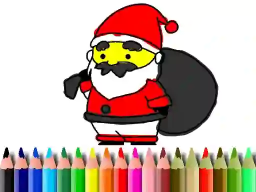 Cluiche Back To School: Santa Claus Coloring ar líne