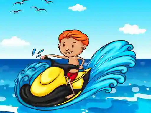 Cluiche Jet Ski Summer Fun Hidden ar líne