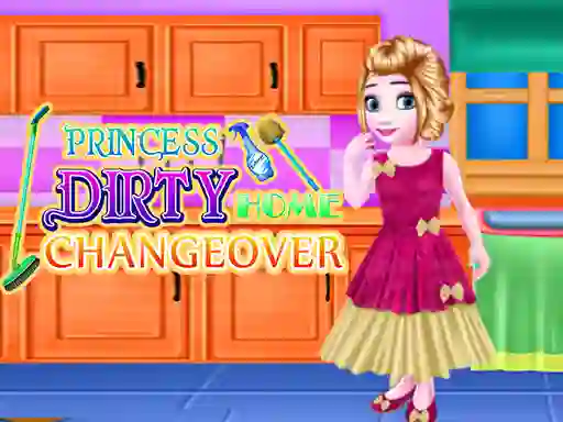 Cluiche Princess Dirty Home Changeover ar líne