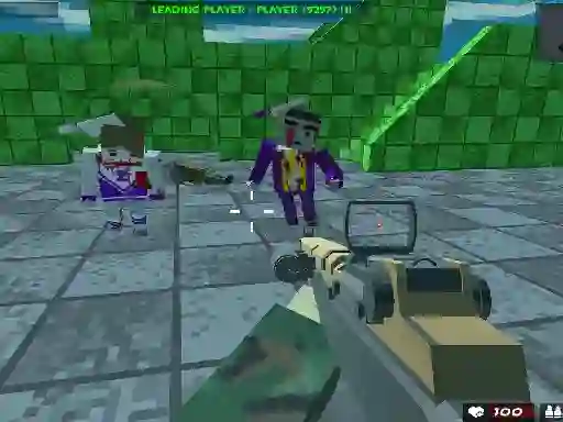 Cluiche Survival Shooting Xtreme Crazy Pixel Combat ar líne
