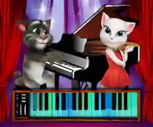 Cluiche Talking Tom Piano Time ar líne