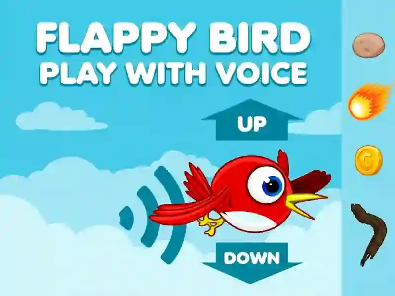Cluiche Flappy Bird Play with Voice ar líne