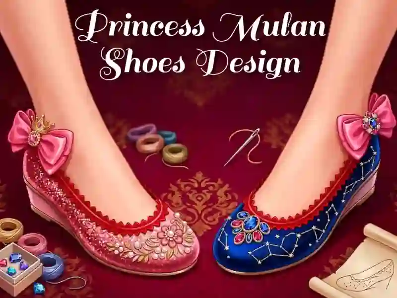 Cluiche Princess Mulan Shoes Design ar líne