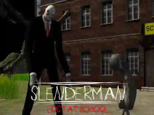 Cluiche Slenderman Lost at School ar líne