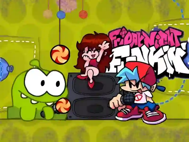 Cluiche Friday Night Funkin VS Om Nom from Cut The Rope ar líne