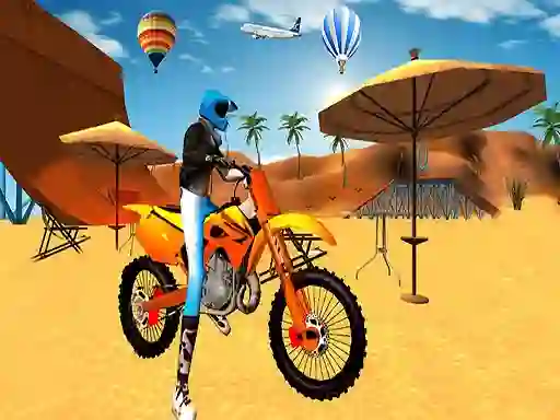 Cluiche Motocross Beach Game: Bike Stunt Racing ar líne