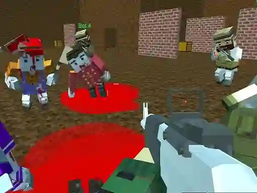 Cluiche Blocky Warfare The Aweper Zombie ar líne