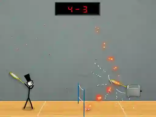 Cluiche Stick Figure Badminton 3 ar líne
