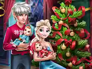 Cluiche Elsa Family Christmas ar líne