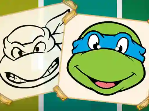 Cluiche Ninja Turtles Coloring Book ar líne
