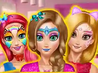 Cluiche Princesses Room Face Painting ar líne