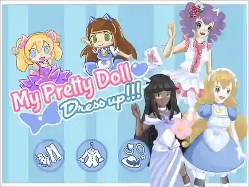 Cluiche My pretty doll : Dress up ar líne