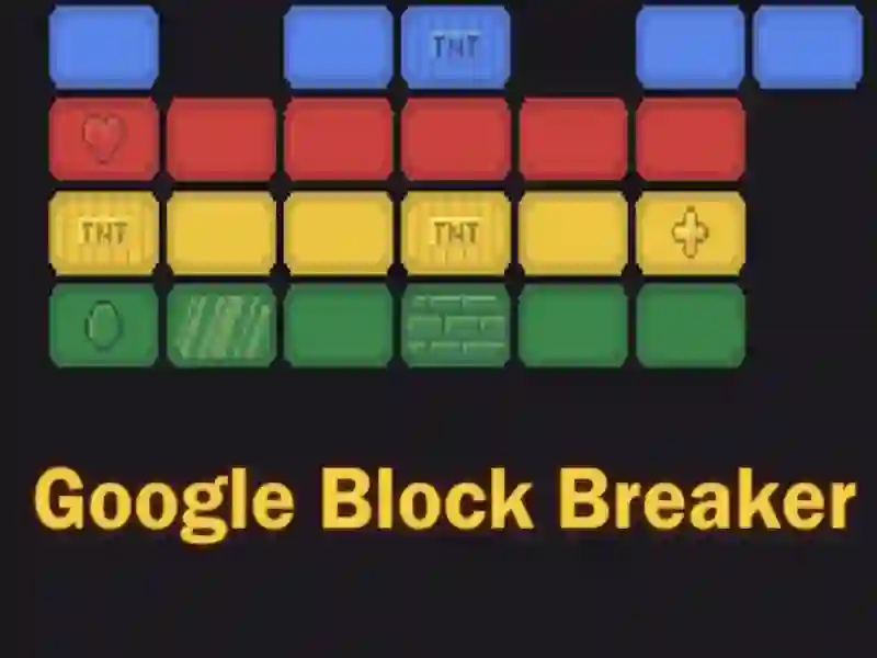 Cluiche Google Block Breaker ar líne