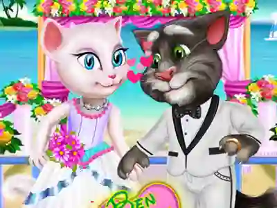 Cluiche Ben and Kitty Wedding Day ar líne